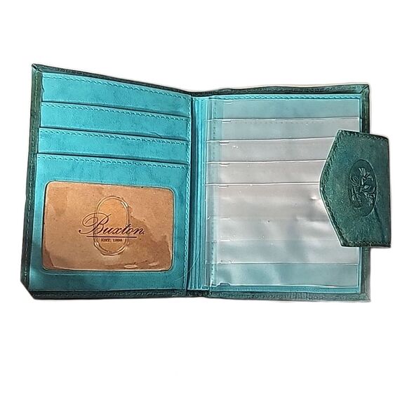 Wallet by Buxton Blue Leather - Picture 4 of 6